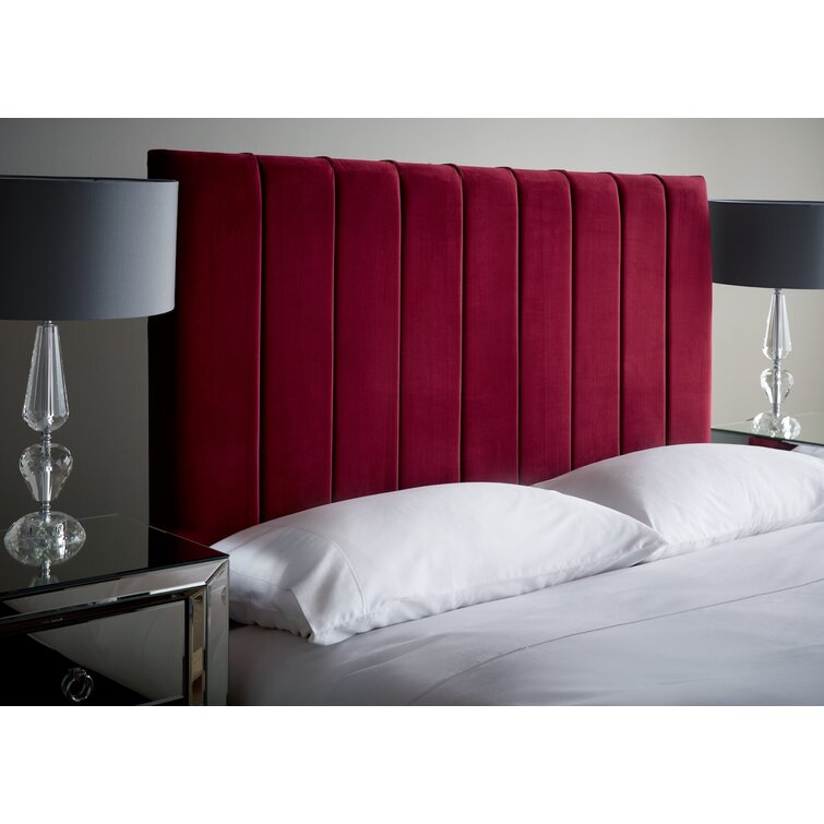 Red 2024 upholstered headboard